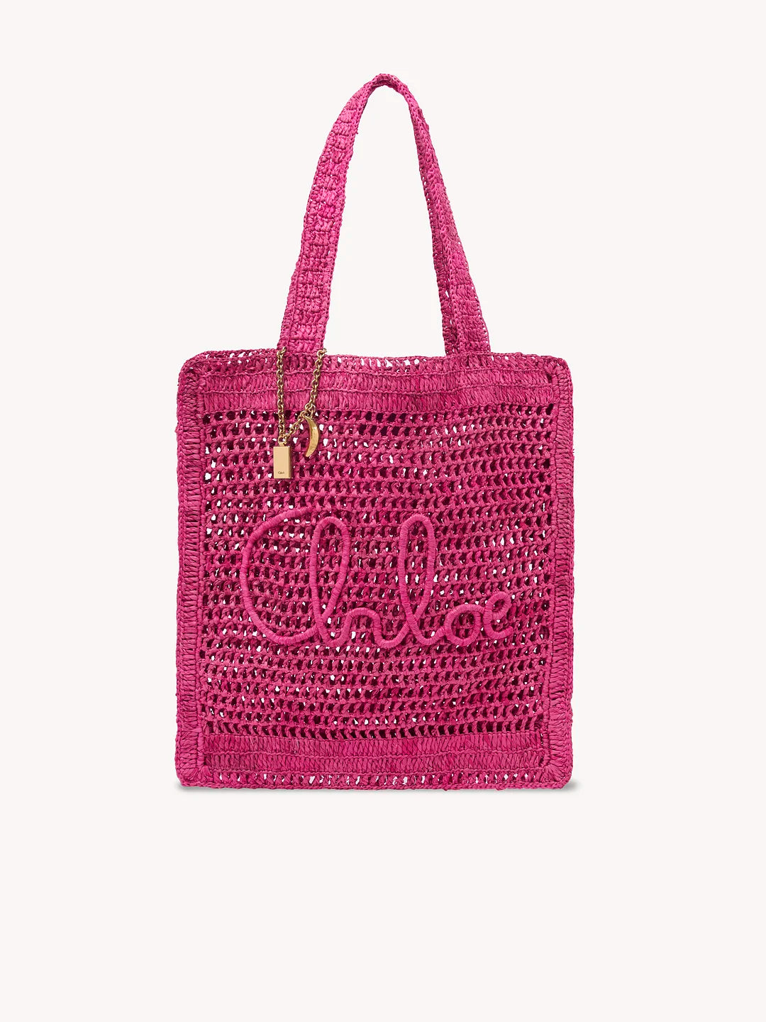 Chloé Summer Banana Tote Bag in Raffia